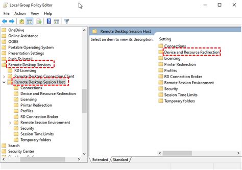 do not allow smart card device redirection|do not allow clipboard redirection.